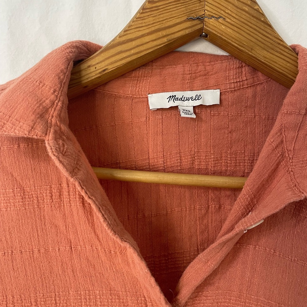 Madewell Collared Button Down Terracotta - image 6